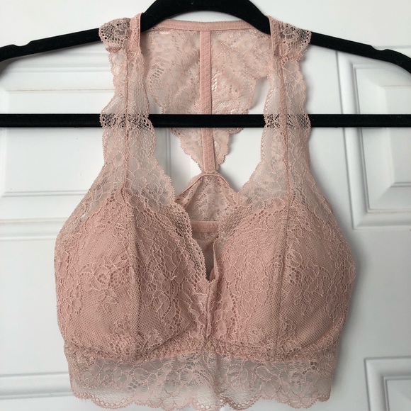Lacy Pink Bralette - Picture 1 of 5